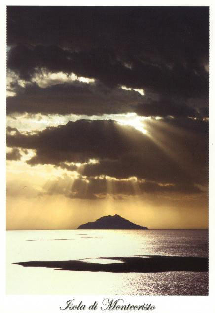 Остров Монте-Кристо. Открытка. Вид с острова Эльба. Роберто